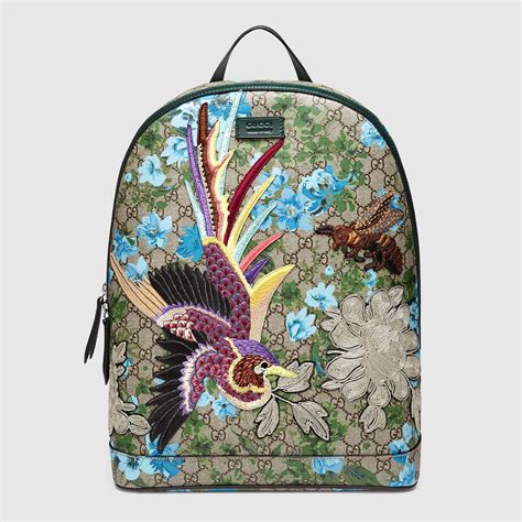 gucci backpack with flowers|authentic gucci backpack.